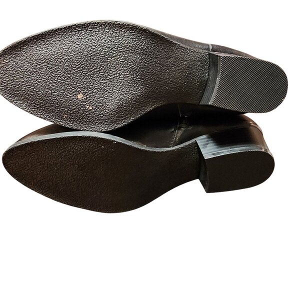 LC Lauren Conrad Black Ankle Boots With Side Zippers & Low Heels size 9.5M - Picture 8 of 8